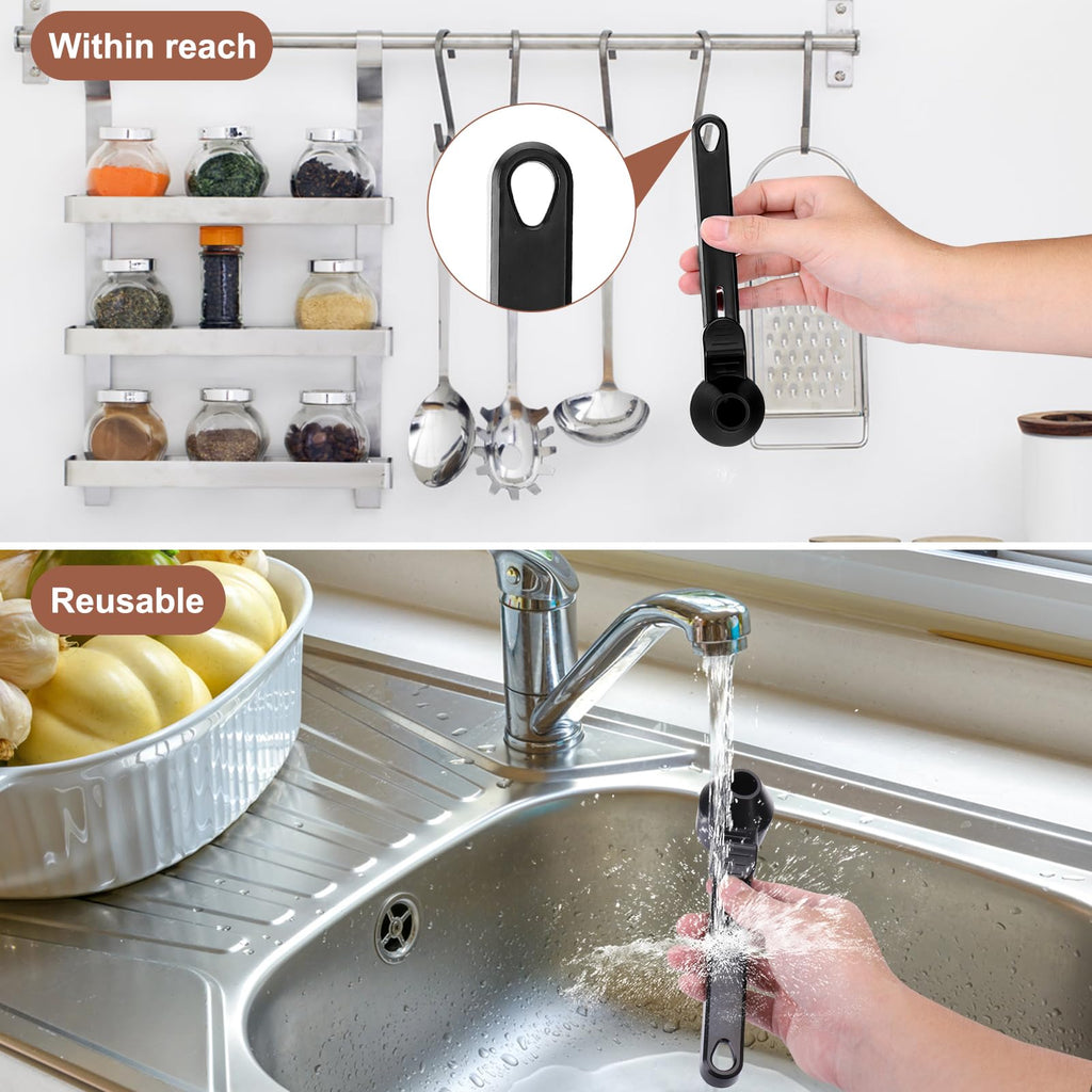 Palksky Coffee Scoop & Funnel for Reusable K Cup Refillable Coffee Pods, 2 Tablespoon Slide Coffee Measuring Funnel Scooper,1PCS