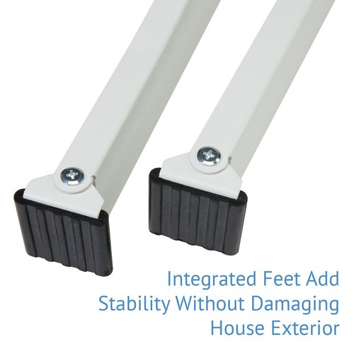 Ivation Air Conditioner Support Bracket, No Tools or Drilling Required - Easy to Install Window AC Mount - Heavy Duty Steel, Holds Up to 200lbs - Fits Single Or Double Hung Windows 19.25H by 17.25L