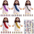 Little Jesus Figures - 30 Pack Mini Jesus Figurines in 5 Colors for Easter Party Favors | Ideal for Sunday School & Church Celebrations