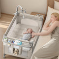 TinyGlow 4-in-1 Baby Bassinet - Portable Crib Sleeper with Mattress & Mosquito Net | Quick Assembly & Easy Carry