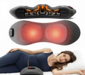 TNDCKP 3 in 1 Back Massager for Spine and Lower Back, Electric Lumbar Massager with Heat, Spine Massage Pillow with Traction Support for Home and Office Comfort (Grey) (Grey)