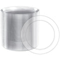 FOCUSLINE 100 Count Clear Plastic Plates 7 Inch, Disposable Salad Dessert Plates - Premium Clear Hard Plastic for Weddings, Parties and Events