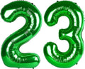 Big 23 Balloons | 40-Inch Dark Green Number Balloons for Birthday, Wedding & Graduation Celebrations
