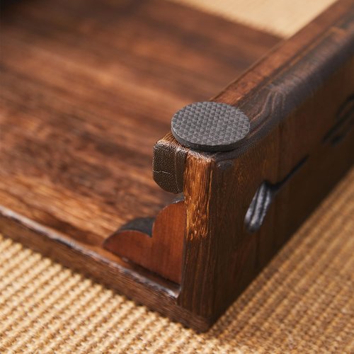 GZQWDC Wood Bed Step Stool,Wide Wooden Stepping Stool for Kids & Adults,Desk Foot Stool,4 inch Step Stool,Low Footrest Step Platform,Surface 15.8"x11.8"