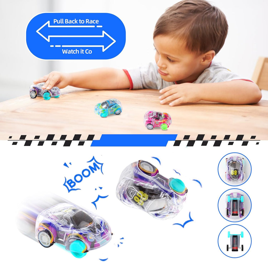 Skiennix Mini Pull Back Cars Set - 50 Racing Vehicles for Kids | Perfect Party Favors & Classroom Prizes
