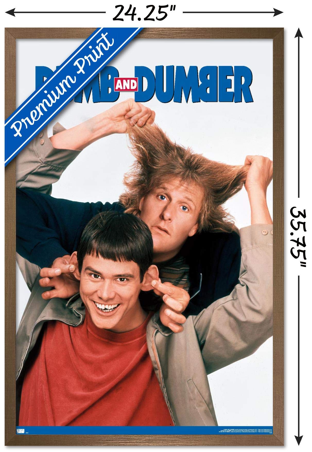 Trends International Dumb and Dumber - Together Wall Poster, 22.375" x 34", Bronze Framed Version
