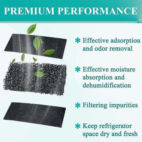 Miele Active AirClean Filter - 6 Pack Odor-Absorbing Fridge Filter for Refrigerators & Freezers