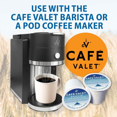 Cafe Valet Folds of Honor Dark Roast Coffee Pods, 80 Count – Contributing to Military Family Scholarships