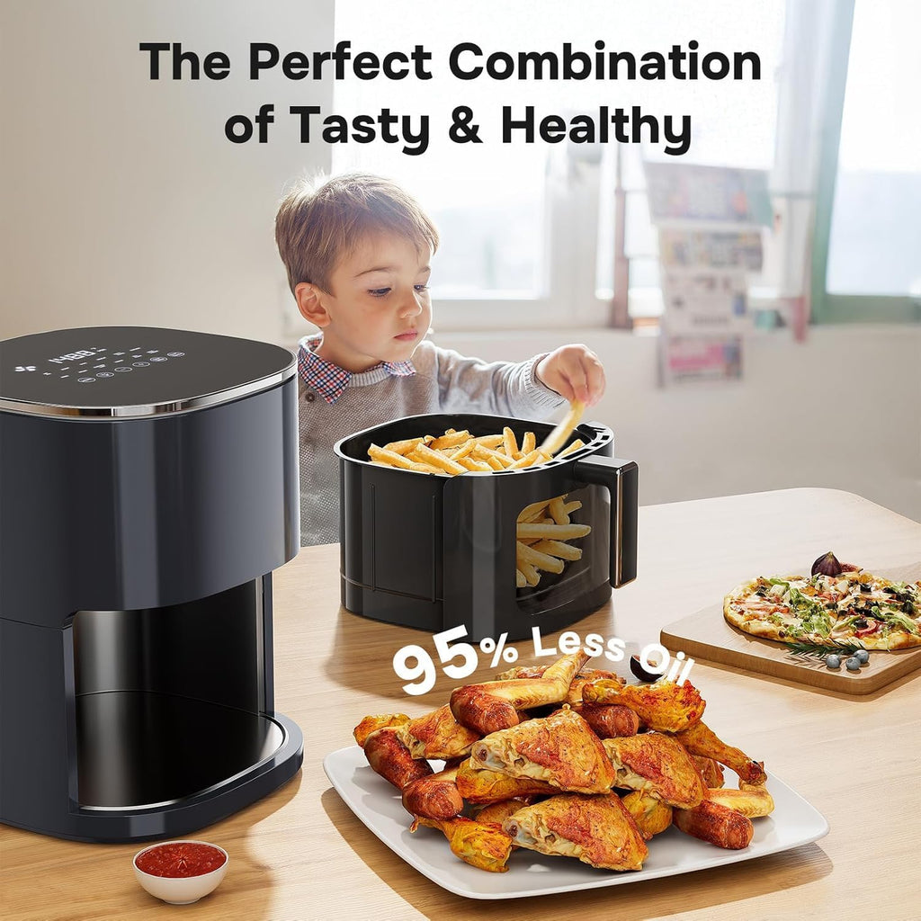 Simple Deluxe 12-In-1 Air Fryer - 6.34 Qt Digital Preset with Visible Window & Nonstick Basket