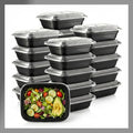 Pokanic Meal Prep Containers [10 Set] x [16 oz] with Lids, 1 compartment, Stackable, Reusable, Leakproof, Food Safe, Microwave, Freezer & Dishwasher Safe for Food Prep Storage Bento (10 Set, 16 oz)