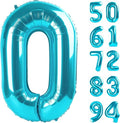 Blue Number Balloon 0 - 40 Inch Birthday Decoration | Perfect for Celebrations & Parties