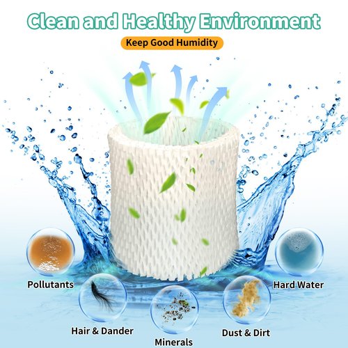 Keycci Canopy Humidifier Filter Replacement, Canopy Filter Compatible with Bedside & Nursery Canopy Humidifiers, Wood Pulp & Paper Honeycomb Filters (2pcs, White)