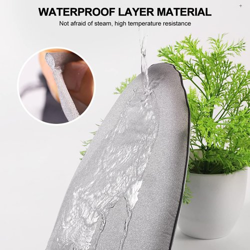 Rumexeng 3PCS Garment Steamer Ironing Gloves, Waterproof Care Anti Steam Mitt with Finger Loop, Heat Resistant Protective Gloves Iron Board for Clothes Steamers (Pointy)