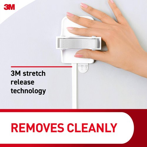 Command Broom Grippers, 3 Hangers and 6 Strips, Damage-Free Mop and Broom Holder Wall Mount, Household Cleaning Tool Organizer for Kitchen, Laundry Room, Closet, Holds up to 4 lb