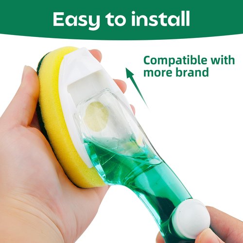 Non-Scratch Dish Wand Sponge Refills, Non-Scratch Dishwand Replacement Heads, Scratch-Free Soap Dispensing Scrubber Pads, Zero-Scratch Scrub Sponge Refills, Safe for Nonstick Cookware Kitchen Surfaces