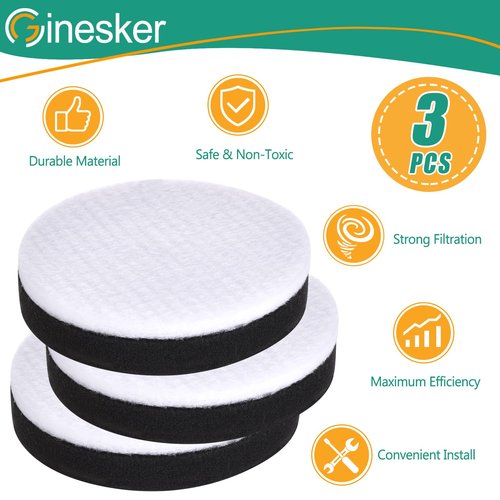 Replacement Filter for Eureka NEU100 Airspeed NEU10AE4 NEU102 NEU10AE5 NEU10AE2 Compact Bagless Upright Vacuum, Compare to Part # E0106(3 Pack)