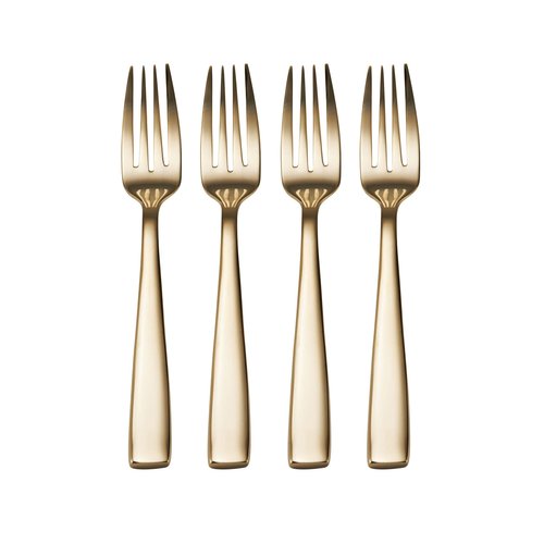 Mikasa Delano Gold Plated 20-Piece Stainless Steel Flatware Set, Service for 4