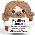 AICase Easter Basket Stuffers - Positive Crochet Jesus Figures for Women | Emotional Support Gifts