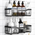 Skiennix Shower Caddy - Adhesive Bathroom Organizer with Large Capacity | Rustproof Stainless Steel, No Drilling