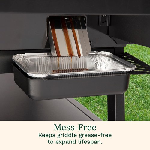Cuisinart 10-Pack Heavy-Duty Aluminum Grease Tray Liners | Disposable Drip Trays for Griddles & Grills