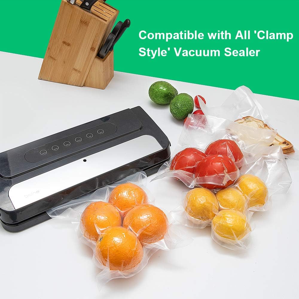 Vacuum Sealer Bags Rolls - BPA-Free Heavy Duty 8"x20' (3 Rolls) & 11"x20' (3 Rolls) for Storage & Sous Vide