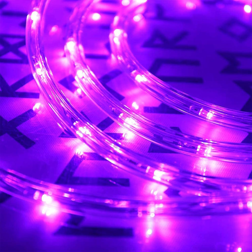 Skiennix 150ft LED Rope Lights - Waterproof, Connectable & Flexible Tube Lighting | 8 Modes, Purple