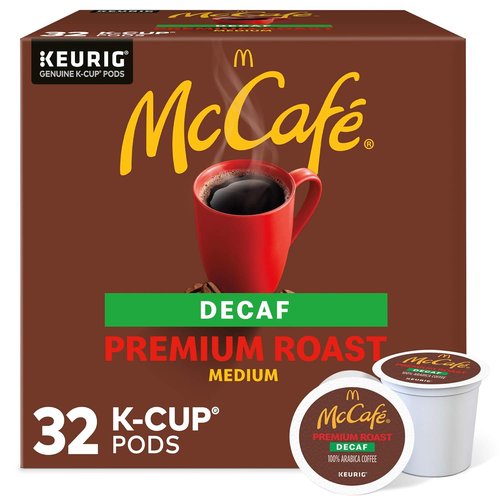 McCafe Premium Roast Decaf K-Cup Pods - Single Serve Coffee, 32 Count
