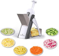 ONCE FOR ALL Mandoline Slicer - 5-in-1 Vegetable Chopper with Adjustable Thickness (Gray)