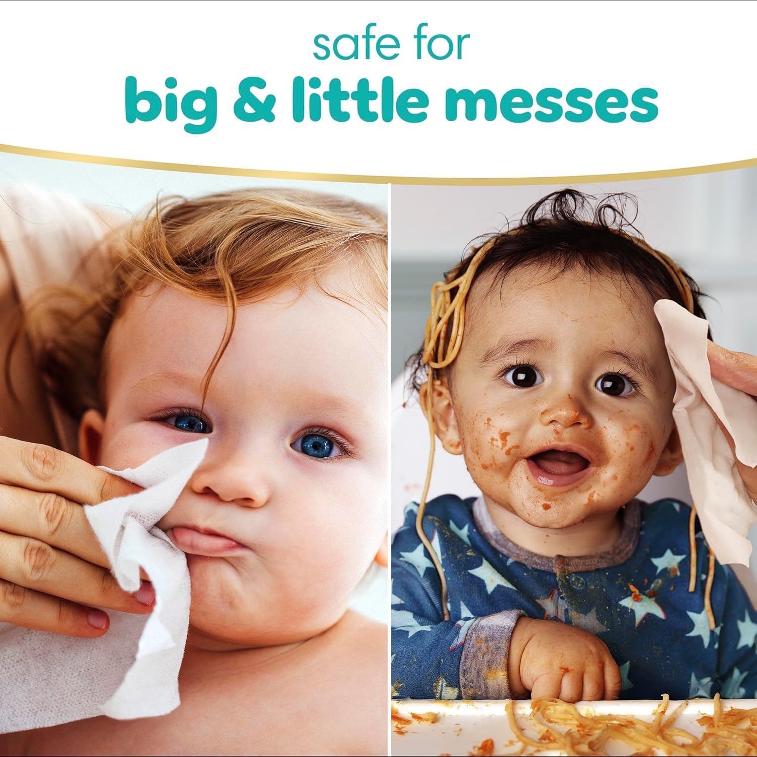 Pampers Sensitive Baby Wipes - Hypoallergenic & Unscented | 18 Flip-Top Packs (1008 Wipes Total)