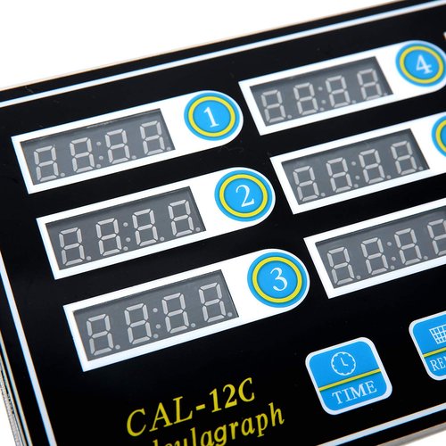 BIZOEPRO Kitchen Timers for Cooking, 12 Channel, Commercial Grade, Stainless Steel, LED Digital, Loud Alarm