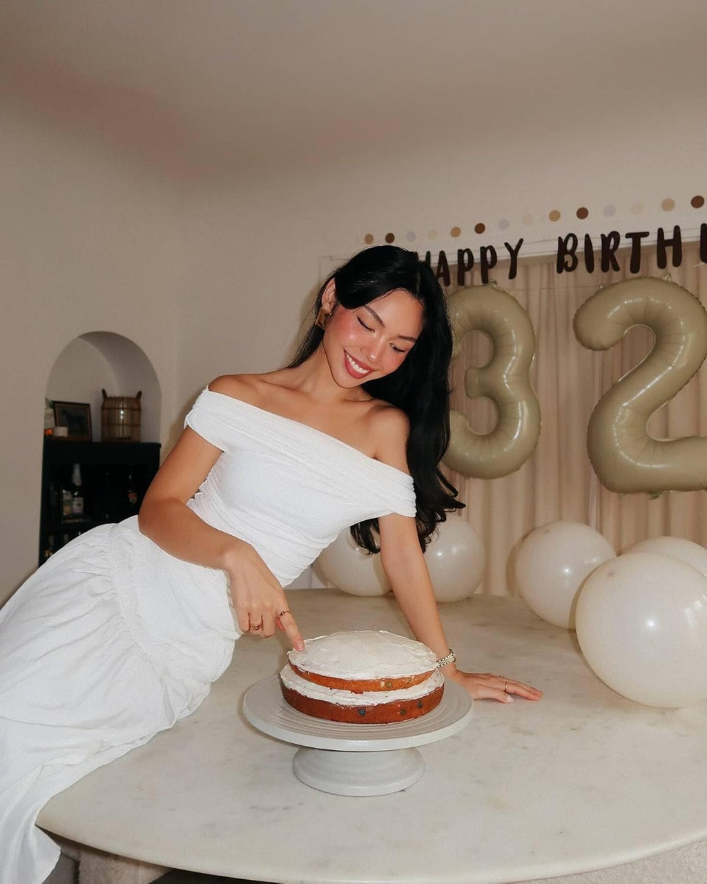 Balloon Number 3 - 40 Inch Cream Birthday Decoration for Kids & Adults | Perfect for 3rd Birthday Parties