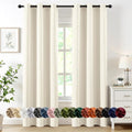 MIULEE Birch Blackout Curtains - Thermal Insulated Room Darkening Drapes | 84 Inches Long, 2 Panels