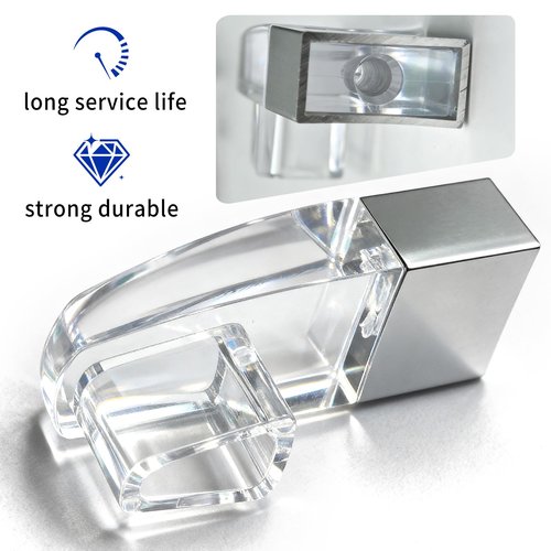 Clear Acrylic Towel Bar Brackets for Alumax Basco Framed Sliding Glass Shower Door Towel Rod Parts Replacement with Bright Chrome Sleeve Silver (2 Pack)