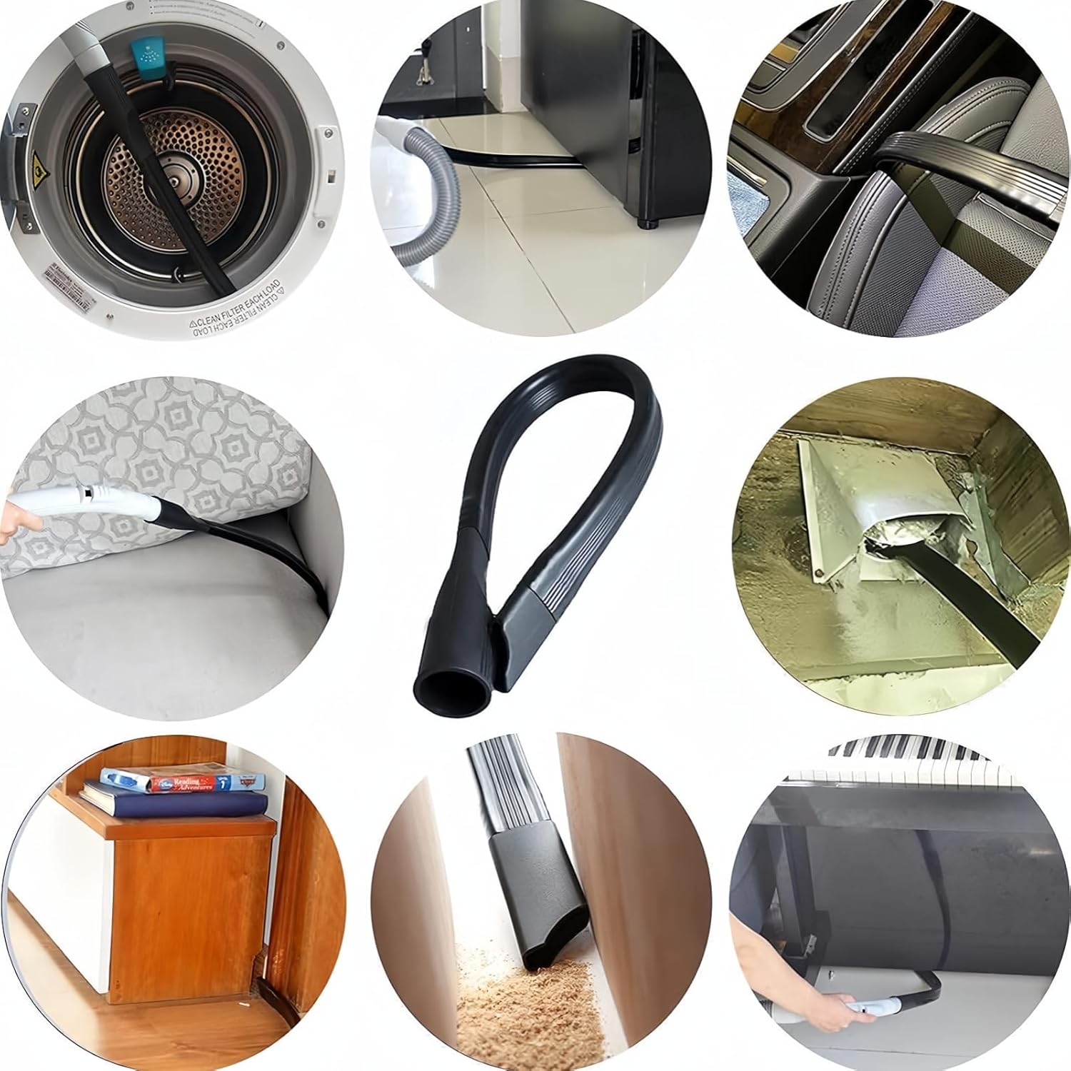 Shark | 6PCS Vacuum Cleaner Attachments - 2-in-1 Crevice & Dusting Brush Combo for HV322, HV320, NV600