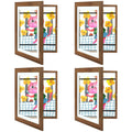Golden State Art, 10x12.5 Kids Art Frames, Front-Opening Picture Frame Great for Kids Drawings, Artworks, Children Art Projects, Schoolwork, Home or Office (Ecru, Set of 4)