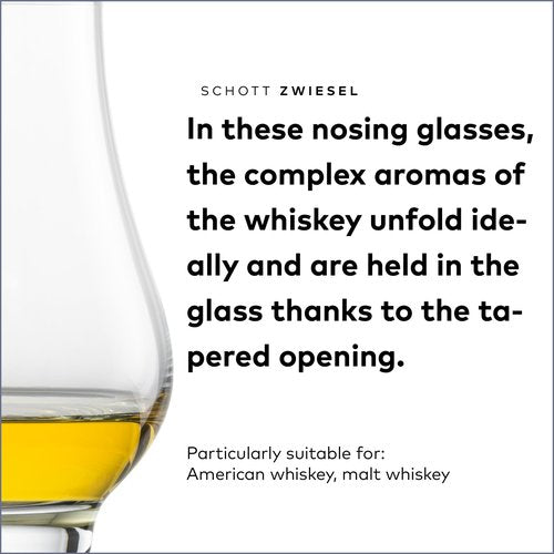 SCHOTT ZWIESEL Bar Special Whiskey Nosing Tumbler (Set of 6), Special Nosing Glass for Whiskey, Dishwasher-Safe Tritan Crystal Glasses, Made in Germany (11 Ounce)