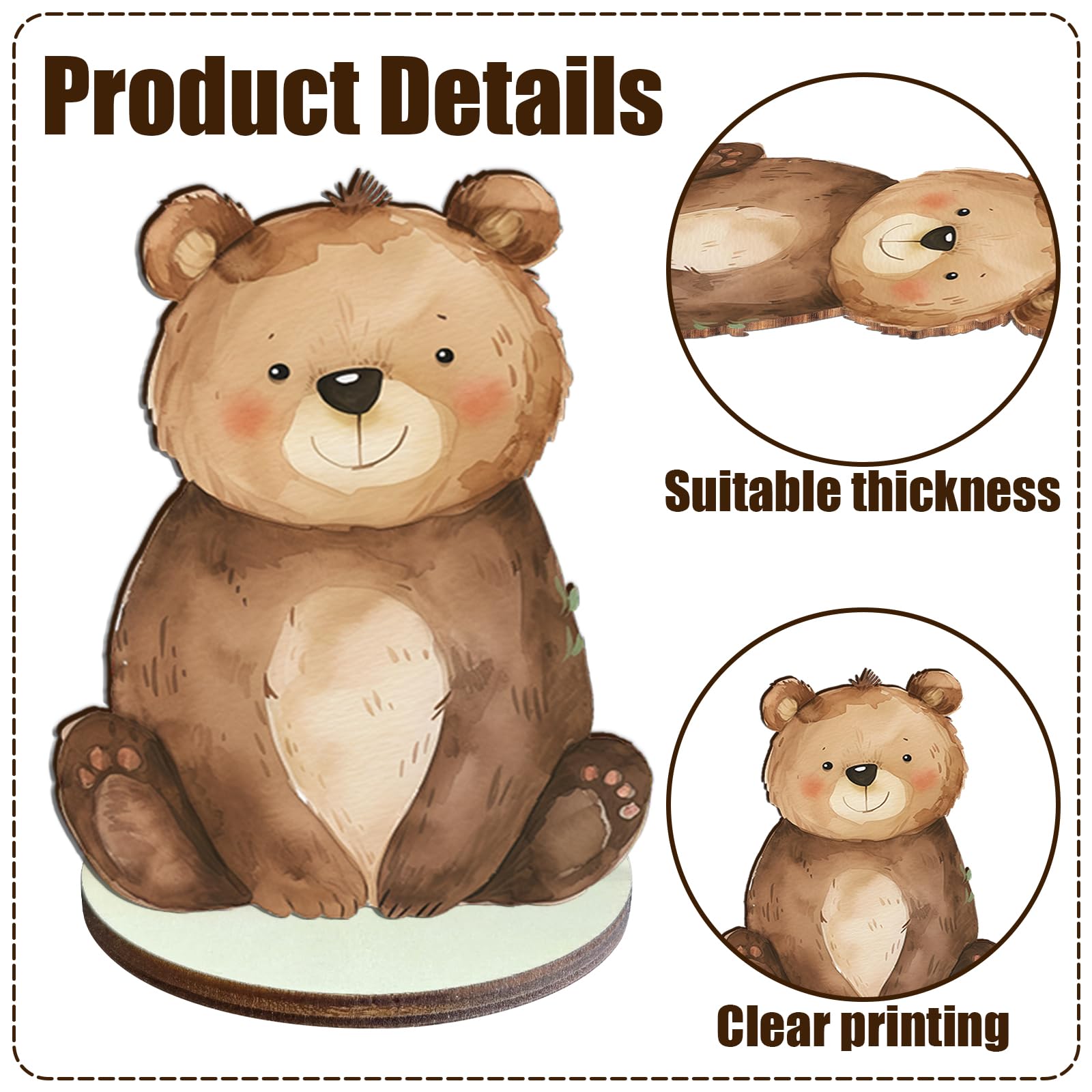 Woodland Baby Shower Decorations 12Pcs Woodland Centerpieces for Table Decorations