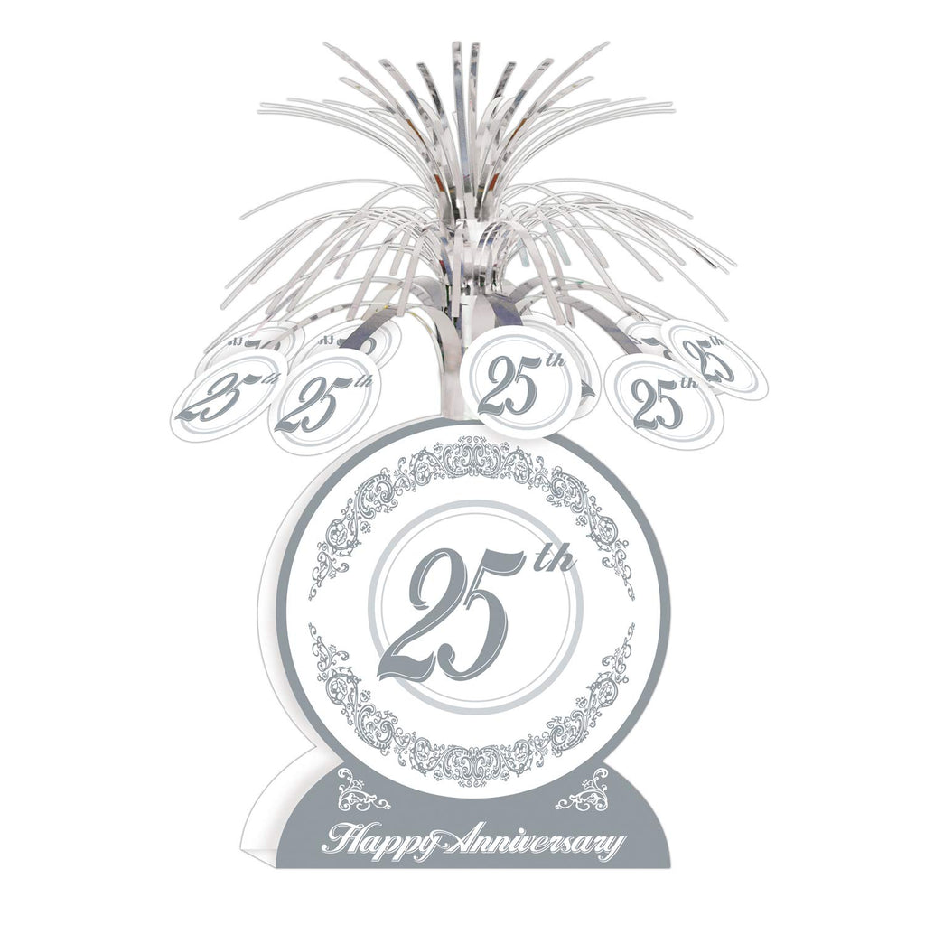 25th Anniversary Centerpiece Party Accessory (1 count) (1/Pkg)