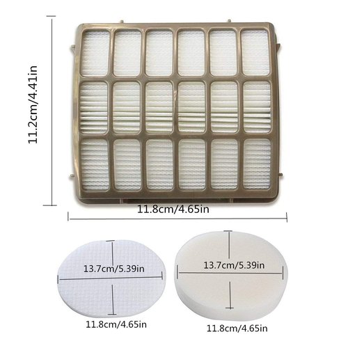 Replacement for Shark Navigator dlx Filter NV60 NV70 NV80 Replacement Filters,NV71,NV90,UV420 NV90 26 NV95 NV130 NV141 and NVC80C, Compare to Part # XFF80 & XHF80(2 Hepa & Foam & Felt Filters)