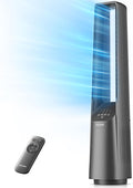 Pelonis Bladeless Tower Fan - Ultra-Quiet 22 dB Motor, 6 Speeds, Remote Control, 90° Oscillation, Safe for Home & Office