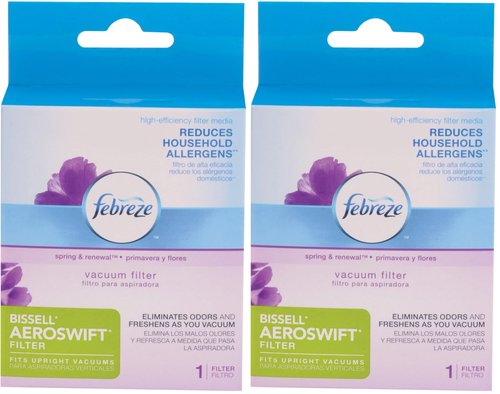 BISSELL Febreze Aeroswift Replacement Vacuum Filter for Upright Vacuums, 11621 (Pack of 2)