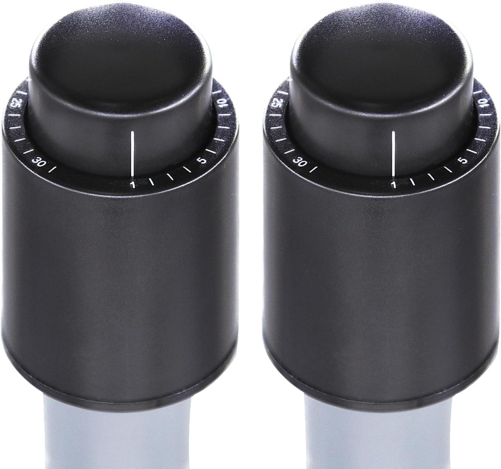 Vacuum Wine Stopper W/Pump, 2-Pack Wine Preservers Savers, Wine Bottle Sealer Blocker, Gifts for Wine Lovers | Reusable Wine Accessories, No Worry Waste Wine