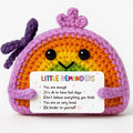 Valentines & Galentines Day Rainbow Crochet "You Are Enough" Little Reminder - Positive Appreciation & Emotional Motivational Support Gift for Women Her Friend Teen Birthday Easter Basket Stuffers