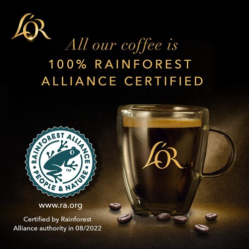 L'OR Espresso Capsules, 80 Count Vanilla, Single-Serve Aluminum Coffee Capsules Compatible with the L'OR BARISTA System & *Nespresso Original Machines, 80 Count (Pack of 8)