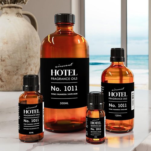 AirScent Hotel Diffuser Oil No. 1011 - Premium Beach Villas Inspired Fragrance Oil | 10 mL Glass Bottle