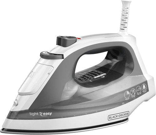 BLACK+DECKER Compact Steam Iron - Stainless Steel Soleplate, Spray Mist, Anti-Drip & Auto Shutoff