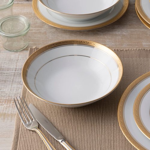Noritake Crestwood Gold Set of 4 Soup Bowls, 7.5", 12 oz.