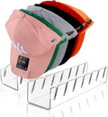 Hat Stand for Baseball Caps - Skiennix 2-Pack Acrylic Organizer for 14 Caps | Clear Storage Solution