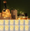 Skiennix Fairy Lights - 12 Pack Battery Operated | 20 LED Warm White Copper Wire, Waterproof, 7 ft