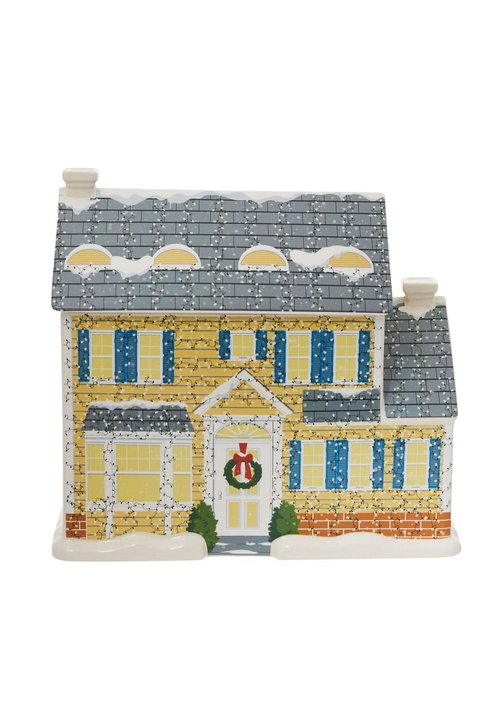 Department 56 National Lampoon's Christmas Vacation the Griswold House Sculpted Canister Cookie Jar, 13.78 Inch, Multicolor